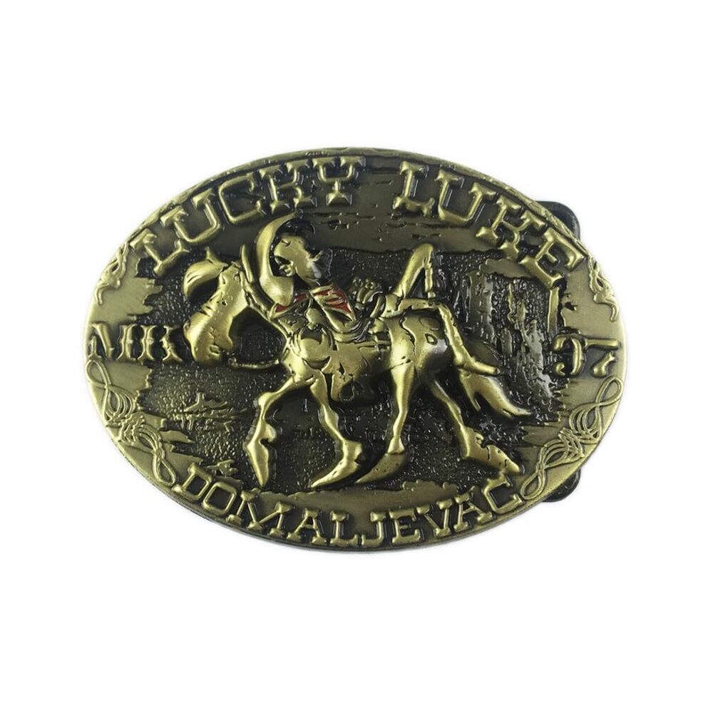 5331 Retro Knight Belt Buckle,Celtic Pattern Horse Horseman Belt